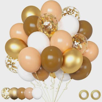 30 Stuks Chrome Latex Ballonnen Mix: Wit, Roze & Blauw - Fee, Verzenden, Nieuw