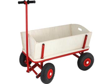 Eurotrail Bolderwagen - Houten - Opvouwbaar - Rood, Verzenden, Nieuw
