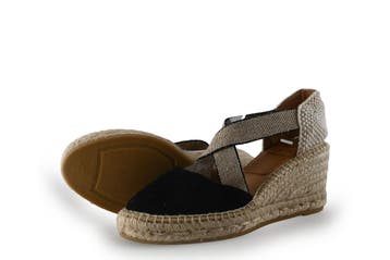 Kanna Espadrilles in maat 37 Zwart, Kleding | Dames, Verzenden, Zwart, Kanna, Gedragen