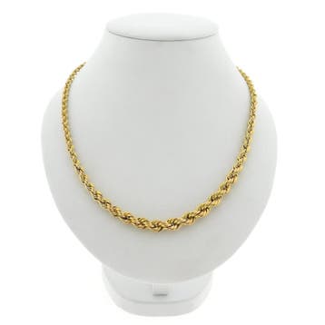 8 karaat gedraaide schakelketting, Ophalen of Verzenden, Gebruikt, Geel, Goud