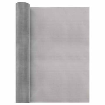 vidaXL Gaas Scherm 40 x 500 cm 60 Mesh RVS 201 Zilverkleurig, Verzenden, Nieuw, IJzer