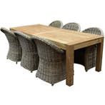 Roma Krista dining tuinset 240x100xH77 cm 7 delig rotan, Ophalen of Verzenden, Nieuw