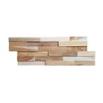 Houtstrips 3D Teakhout Rea 50x18cm, Doe-het-zelf en Verbouw, Hout en Planken, Nieuw