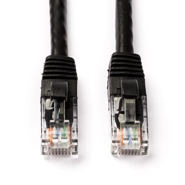 Internetkabel | Cat6a U/UTP | 30 meter (Zwart), Computers en Software, Pc- en Netwerkkabels, Nieuw, Verzenden