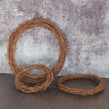 Natuurlijke Rotan Krans - 8-30cm - Kerst, Feest & Decoratie, Verzenden, Nieuw