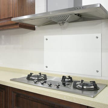 Achterwand spatscherm glas keuken 90x50 cm transparant, Verzenden, Nieuw