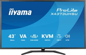 Iiyama ProLite X4373UHSU-B2 Zwart , 43 , 3840x2160 (4K), Computers en Software, Monitoren, Iiyama, IPS, Refurbished, Ophalen of Verzenden