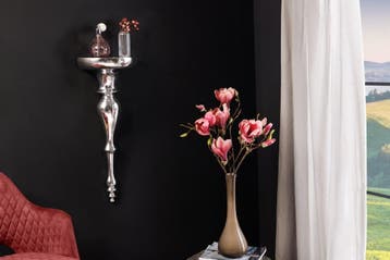 Barokke wandconsole SCALA 60cm zilver aluminium wandplank -, Huis en Inrichting, Tafels | Sidetables, Ophalen of Verzenden, Nieuw