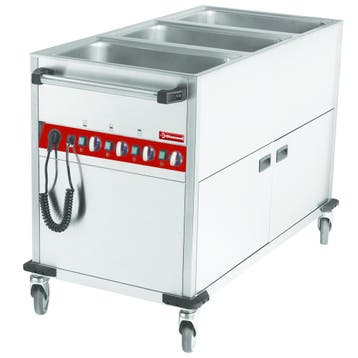 Bain-Marie Wagen | 3x 1/1GN | Afzonderlijk Instelbaar |, Verzenden, Nieuw in verpakking