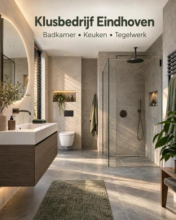 Klusbedrijf Eindhoven | Badkamer, keuken tegelzetter, Garantie, Stucwerk