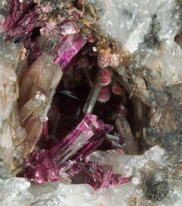 Cobaltkoritnigite, Erythrite Kristallen op matrix - Hoogte:, Verzamelen