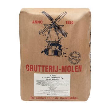 Slaege Volkoren Tarwemeel 5kg (van Rode Wintertarwe), Verzenden, Nieuw
