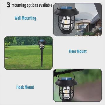 Solar Buitenlamp met Hangende Lantaarn - Decoratieve Tuinver, Huis en Inrichting, Lampen | Hanglampen, Verzenden, Nieuw