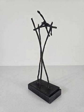 Beeld, Polsstokhoogspringer in actie - 23 cm - Legering