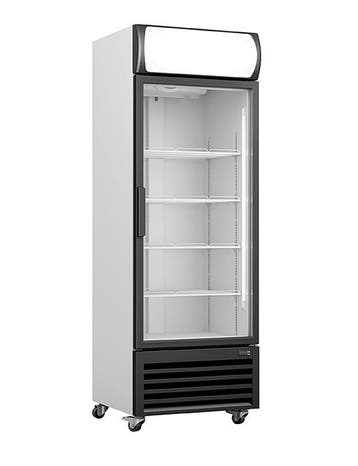 SARO Koelkast met glasdeur en reclame display - GTK 370, Verzenden, Nieuw in verpakking, Koelen en Vriezen