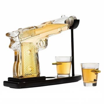 Pistool Whiskyglazen Set - Whiskeyaccessoires - Whiskey Cade, Verzenden, Nieuw