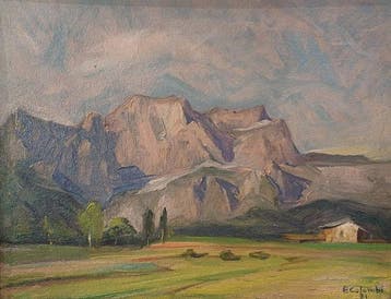 Plinio Colombi (1873-1951), Attribuito a - Paesaggio