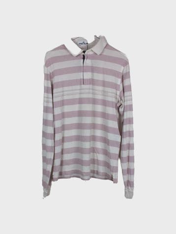 Stone Island Polo Heren maat M Pink and White, Overige kleuren, Maat 48/50 (M), Ophalen of Verzenden, Stone Island