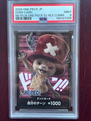 Netflix - 1 Graded card - One Piece - Tony Tony Chopper -, Hobby en Vrije tijd, Nieuw
