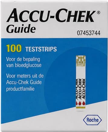 Accu-Chek Guide Teststrips - 100 stuks voor bloedglucosemeti, Ophalen of Verzenden, Nieuw