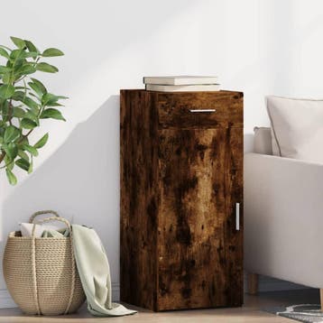vidaXL Dressoir 40x42,5x93 cm bewerkt hout gerookt, Huis en Inrichting, Verzenden, Nieuw, Overige houtsoorten, Minder dan 50 cm