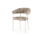 Eetkamerstoel Lizzy | taupe | Eleonora, Huis en Inrichting, Stoelen, Ophalen of Verzenden, Nieuw