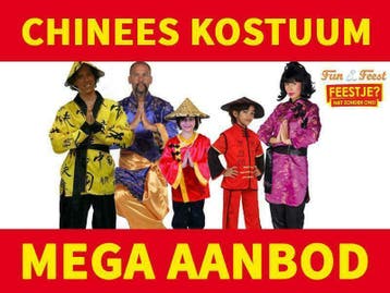 Chinese kleding - Mega aanbod chinese verkleedkleding, Ophalen of Verzenden, Nieuw