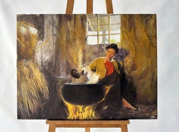 Nguyen Van Pho (1999) - Douceur du foyer 60 80 cm