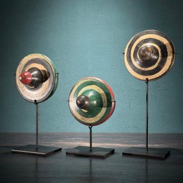 NO RESERVE PRICE - Set of 3 spinning tops - Gasing -, Antiek en Kunst