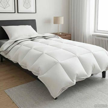 vidaXL Dekbed 135 x 220 cm 100% Katoen Wit, Verzenden, Nieuw, Wit