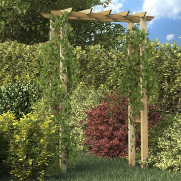 vidaXL Rozenboog 150x60x204 cm geïmpregneerd hout, Verzenden, Nieuw