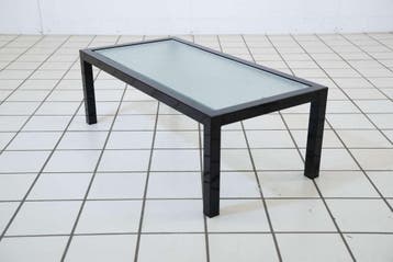 Design Salontafel met draadglas, Huis en Inrichting, Tafels | Salontafels, Ophalen of Verzenden, Nieuw