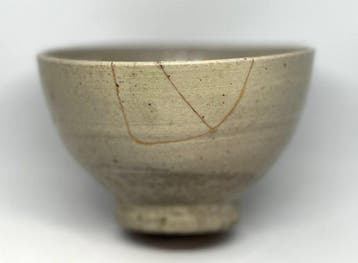 Joseon/Krai Style - Theekom - Klei - Kintsugi-hersteld