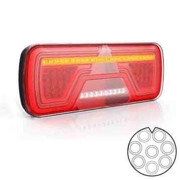 Tralert Achterlicht LED rechts 8 PINs bajonet remlicht, Ophalen of Verzenden, Nieuw