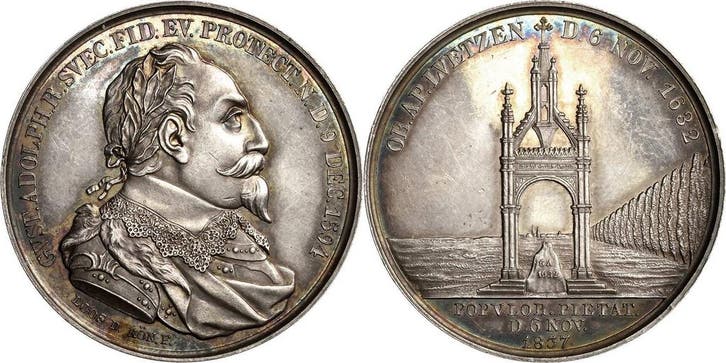 Zilver medaille 1837 Reformation-ereignisse en Jubilaeen, Postzegels en Munten, Penningen en Medailles, Verzenden