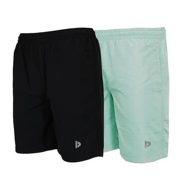 Donnay Donnay Heren - 2-Pack - Korte sportbroek Ian - Zwart, Kleding | Heren, Verzenden, Nieuw