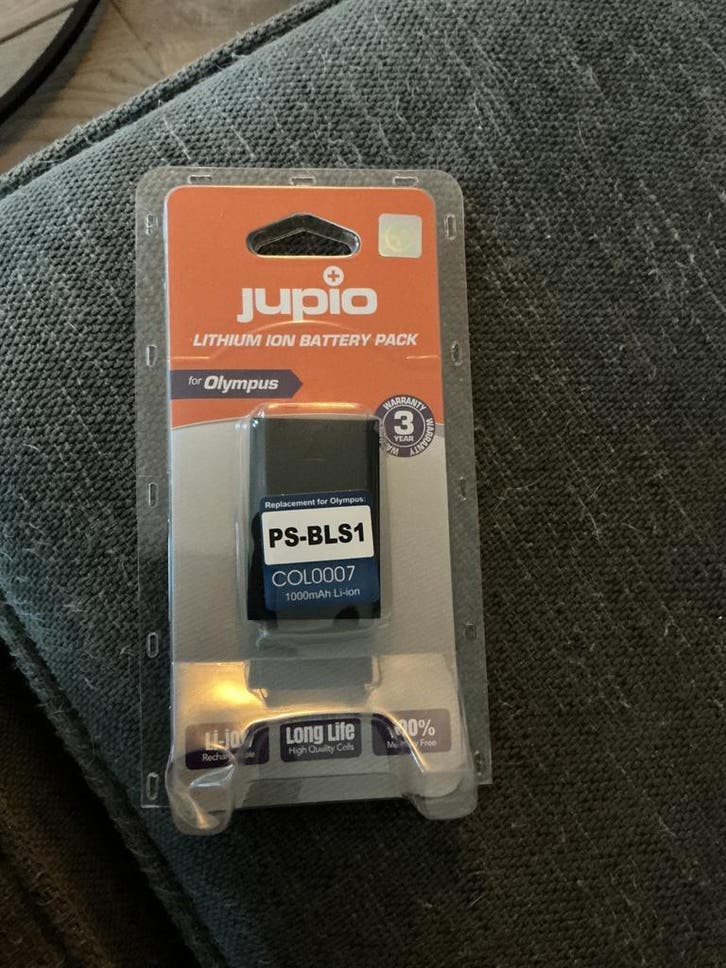 Jupio PS-BLS1 Camera Accu – Nieuw – Geschikt voor Olympus, Audio, Tv en Foto, Accu's en Batterijen, Nieuw, Oplaadbaar, Verzenden