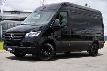 Zakelijke Lease |  Mercedes-Benz Sprinter 319 3.0 CDI L2H2 D, Automaat, Stof, Gebruikt, Zwart