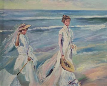 École valencianne (XX), daprés Joaquín Sorolla - La brise