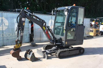 Veiling: Minigraver Volvo EC18E Diesel 12kW 2020, Zakelijke goederen, Ophalen, Graafmachine