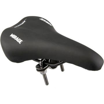 Mirage zadel met zitbuisklem (zadel op stang) voor herenfiet, Verzenden, Nieuw