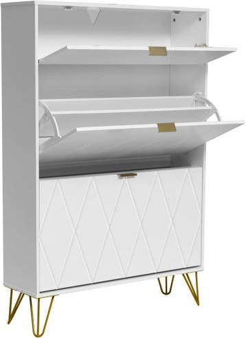 UEV Schoenenkast met 2 kleppen, 80 x 24 x 120 cm voor 16 paa, Verzenden, Zo goed als nieuw