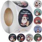Kerst stickers - 500 stuks op rol, Ophalen of Verzenden, Nieuw