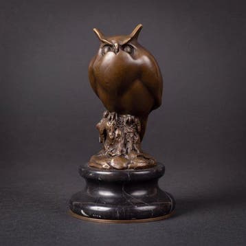 Beeld, Prachtig sculptuur van een uil (Zonder Minimumprijs)