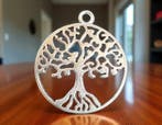 2 x Metalen Tree of Life bedels – 29 x 25 x 1,5 mm – oog, Hobby en Vrije tijd, Kralen en Sieraden maken, Ophalen of Verzenden