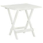 vidaXL Bistrotafel 46x46x47 cm massief acaciahout wit, Verzenden, Nieuw, Hout