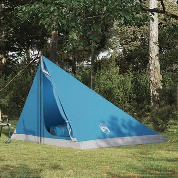 vidaXL Backpacking Tent 4-persoons Blauw 185T Polyester met, Verzenden, Nieuw, Tot en met 2