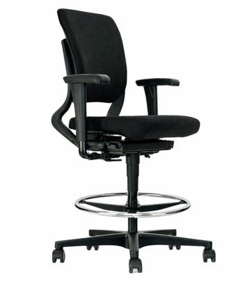 Ahrend 230 Baliestoel Zwart met Chromen Voetring, Ophalen of Verzenden, Nieuw