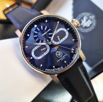 Stefano Braga - Moon Phase - Calendar - Swiss Made - Rare -, Nieuw