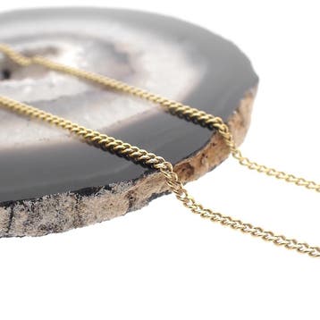 Gouden gourmetschakel ketting, Ophalen of Verzenden, Gebruikt, Overige kleuren, Goud